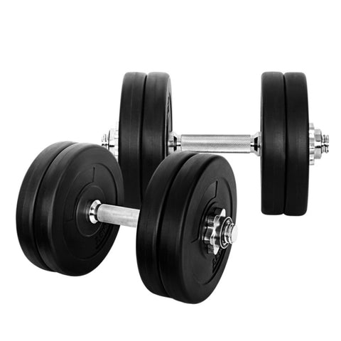 Everfit 25kg Dumbbell Set Weight Plates Dumbbells Lifting Bench FIT-K-DB-SET-25KG