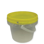 Bulk 10 x 0.8L Honey Bucket with Lid - 1Kg Clear Tamper Proof Plastic Tub V238-SUPDZ-40761477791824