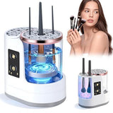 3 IN 1 Electric Makeup Brush Cleaner Machine with MakeupBrush Dryer - Auto Makeup Foundation, V1107-109-80765