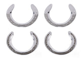 4pcs Horseshoes Aluminum Alloy Light Weight Reliable Practical Horse Riding Accessory for Racecourse V1294-YM0523-3111220079612
