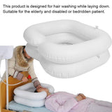 Inflatable Shampoo Basin for Elderly & Disabled Bed Bath Hair Washing Support with Neck Cushion V1366-AZ2-W-11745