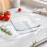 1.8L Square Glass Baking Dish Borosilicate Casserole Pan Oven Microwave Freezer Safe Lasagna V1192-AZ-W-19808