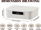 Lockable storage box - 9L lockable pillbox double combination lock - Waterproof lockable box V1188-MS-313-0478