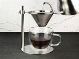 Adjustable Stainless Steel Coffee Maker Stand with Drip Cone Filter V1370-AZ4-12559