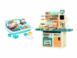 Keezi 2 Piece Kids Pretend Kitchen and Washing Playset Sink Toys PLAY-KITCHEN-SINK-CFLX2