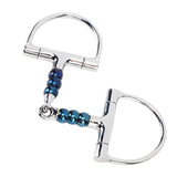 Horse Bit Stainless Steel 125mm Anti Biting Horse Mouth D Ring Snaffle Bit for Horse Farm V1294-YM0706-3111230208711