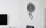 Gray Gold Geometric Wall Clock Modern Wall Clock Home Decor Clock Silent Clock V1347-115-GOL-04847