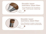 Portable Electric Coffee Bean Grinding Cup & Juicer with Safe Hidden Stainless Steel Blades - 420ML V888-ELOSUNG49269