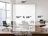 Office Chair Mat for Hard Wood Floors - 30"x48" Heavy Duty Anti-Slip Hardwood Floor Protector Rug V1258-DP02-C-1282