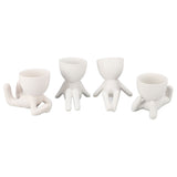 Cute Succulent Pot Small Decorative Vivid Funny Plant Pot for Home Balcony Garden Office 4pcs V1294-YM0901-3115240013211