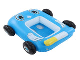 Summer Inflatable Fire Boat Car Shaped Babies Swim Float Boat Pool Float For Kids Blue V1294-YM0703-3111230028311