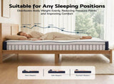 RoomSense Queen 26cm Firm Mattress Bundle with Oatmeal Wooden Bed Frame XFKF-1772-OATMEAL-Q