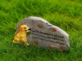 Outdoor Dog Marker Memorial Stone Resin Monuments Pet Memorial Grave Stone Pet Tombstone V1369-AZ3-W-13822