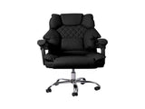 Levede Gaming Chair Office Computer Black No Footrest OF1037-BK-NOP