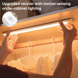 Silver Motion Sensor Light Rechargeable Led Light Dimmable Light 3 Light Color 2-Pack V1347-124-SIL-99665