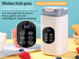 White Portable Wireless 420ML Blender Bottle - 12-Blade Crushing Power, V888-ELOSUNG39696