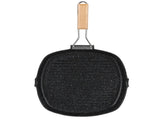 NonStick Practical Frying Pan Steak Skillet BBQ with Foldable Handle Kitchen Supplies V1294-YM0718-3118200268312