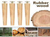 4/6/8 Inch Solid Wood Furniture Legs Dresser Legs Sofa Replacement Legs, Mid Century Couch Legs for V1369-AZ3-W-12506