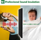 12 Acoustic Panels, 30x30x3cm - Self-Adhesive High Density Absorbing Wall Tiles for Effective V1188-MS-325-0043