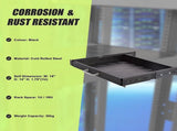 Sliding Rack Server Shelf 1U 19" 4 Post Mount Adjustable 15" to 22" Rack Tray V63-952651