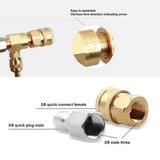 Chemical Injector Brass Stainless Adjustable Downstream Injector with 9.8ft Tube for Pressure Washer V1366-AZ2-W-18607
