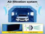 Giantz Inflatable Spray Booth Car Paint Tent 1000X500X350cm 2 Blowers Filter Mobile Garage SPRAY-BOOTH-10X5-NB-ABC