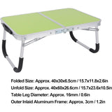 Aluminum Alloy Portable Folding Camping Table Ultra Light Compact Short Small Thickened V1188-CE-Y710-01696