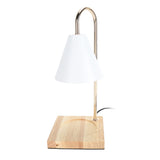 Candle Warmer Lamp Dimmable Decorative Electric Candle Warmer Lamp with Oak Base for Bedroom Living V1294-YM0901-3119240050212