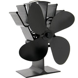 Stove Fan 4-Blade Upgrade Heat Powered Fireplace Fan for Fireplace Wood Burning Fan- Eco Friendly V1370-AZ4-05817