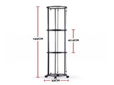 Everfit Vertical Ball Storage Rack with Wheels Sports Equipment Organiser BSR-A-MOUNT-CIR