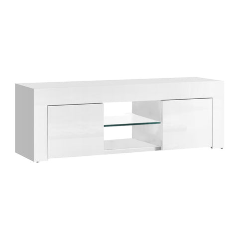 Artiss Entertainment Unit TV Cabinet 130cm White Ivan FURNI-L-GS-TV01A-WH