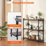 VEVOR Metal Bookshelf Rustic Bookshelf 3-Tier for Living room Bedroom & Office V952-JSSJZFXJSM3CACNDMV0
