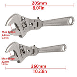 Adjustable Flexhead Ratchet Wrench with 180&deg Rotating for Head for Repair Hydroelectric Conditioning V1192-AZ-W-23379