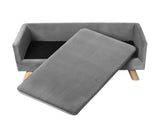 PaWz Pet Sofa Bed Dog Warm Soft Lounge Grey PT1149-L-GY