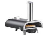 Outdoor Pizza Oven, 12 in Wood Fired Pizza Ovens, Pellet Pizza-Stove with Thermometer & Electric V952-BXPSLDNZWDJPCLPZU001V9