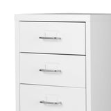 Levede Office Cabinet 8 Drawer Drawers White HO0403-8-WH