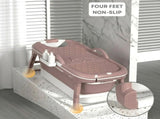 CARLA HOME Foldable Bathtub Adult - Collapsible Soaking Tub - Pink - Folding Bathub V178-36496