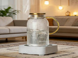 Large Capacity Glass Pitcher with Lid and Filter 2000Ml Glass Beverage Dispenser High V1366-AZ2-W-12904