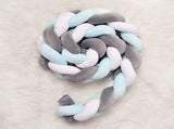 Baby Braided Crib Bumper Long Baby Nursery Cushion Knot Soft Snake Pillow V1294-YM0901-JY25528-01