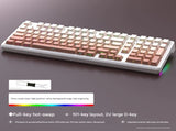 Tri-Mode RGB Mechanical Gaming Keyboard - 102-Key, Hot-Swappable, 4000mAh Battery, 5-Layer Sound V888-ELOSUNG35506