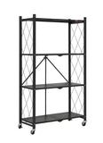 CARLA HOME 4-Tier Foldable Storage Shelf with Wheels for Kitchen, Garage, Pantry or Basement V178-36141