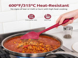 600F Heat Resistant Silicone Spatulas Cooking Mixing Utensils and 8"10"12" V1258-DP02-C-371