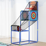 Basketball Arcade Game Electronic Scorer 3 Games Adjustable Kids Blue GAME-BAS-160-BL