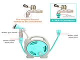 Retractable Garden Hose Reel with 6-in-1 Sprayer Nozzle 49Ft Hose Portable Water Hose Reels with V1294-YM0901-H49294BL-EU
