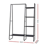 Artiss Clothes Rack Wardrobe Coat Stand Closet 150cm DIY-CR-257M-BK