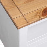 Corner Tv Cabinet White 93x49x49 Cm Solid Pine Panama Range 43_282687
