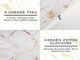 White Golden Nordic Atelier Quilt / Doona / Duvet Cover set V745-AQ043194K3