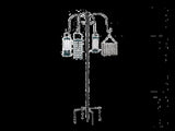 Toque Bird Feeder Station Hanging Stand Feeder 8 Hooks 4 Feeders Outdoor 224cm KT1060-BK-PLUS-AU