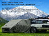 Dark Green Inflatable Camping Tent with Canopy, Large 4-6 Person, Waterproof, Heavy Duty Cabin V1337-B0H36JXSMF