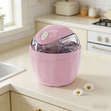 Home-use Mini Automatic Ice Cream Maker - Compact DIY Ice Cream Machine for Family Fun, Safe V1369-AZ3-W-23921
